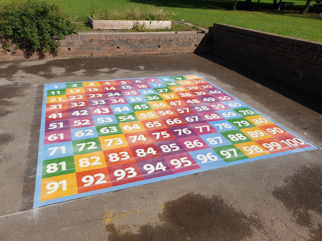 Number Games & Grids Playground Markings