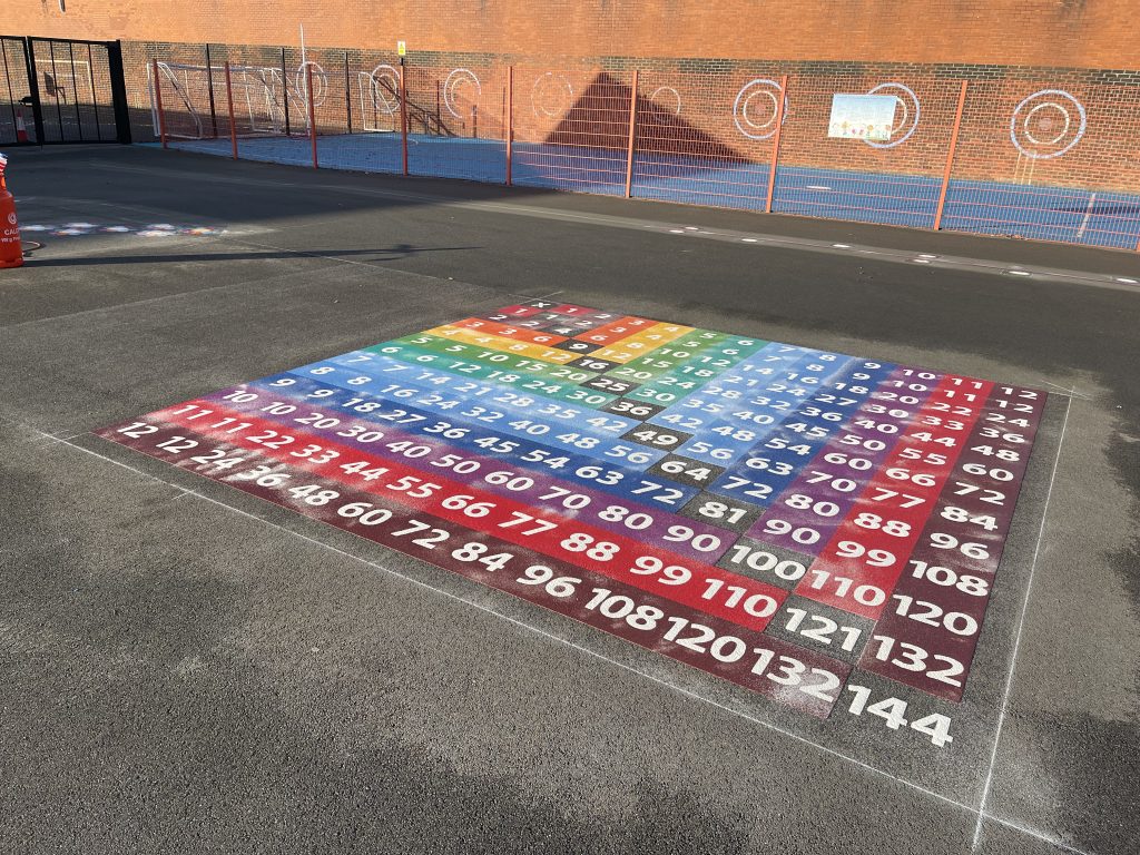 Number Games & Grids Playground Markings