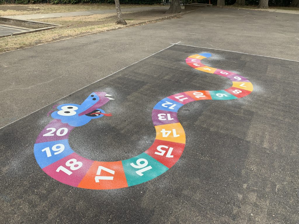 Number Games & Grids Playground Markings
